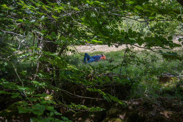 istock Man taking a nap in Palencia mountain. Palencia 1140850214