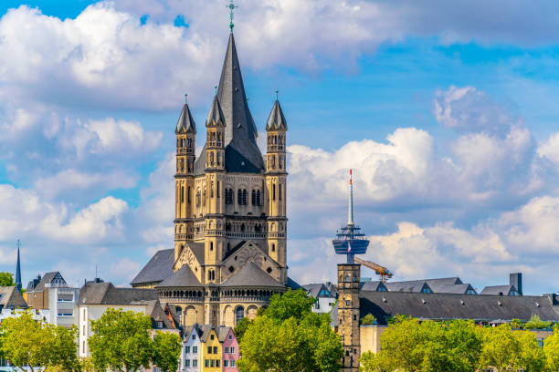 istock Saint martin church in cologne, Germany 1140850229