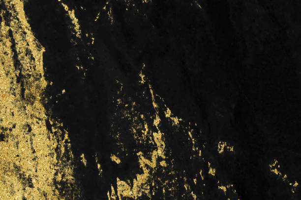 istock Black marble texture with gold pattern background design for cover book or brochure, poster or realistic business and design artwork. 1140850246