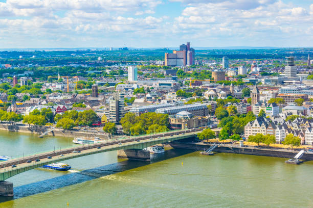 istock Severinsbrucke bridge over Rhein, Germany 1140850579
