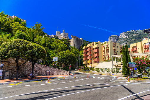 Prince's Palace in La Condamine, Monte-Carlo, Monaco, Cote d'Azur, French Riviera.