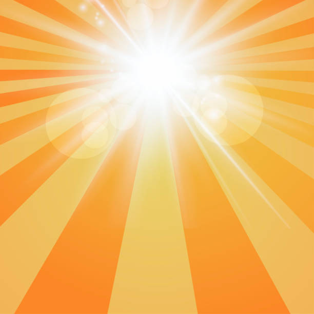 istock The sun radiation retro orange background vintage 1140854164