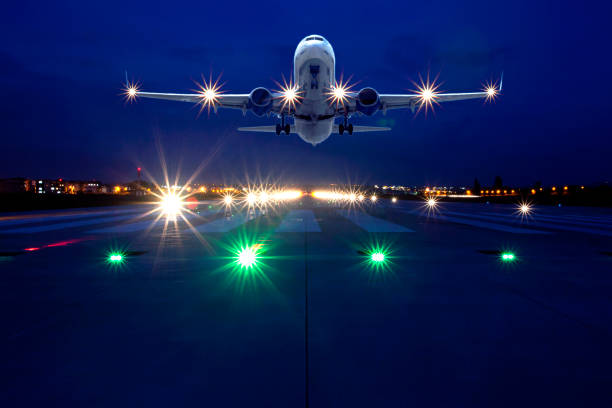 Passenger Airplane Taking Off At Night Stock Photo - Download Image Now - Night, Airplane, Airport Runway - iStock Passenger Airplane Taking Off At Night Stock Photo - Download Image Now - Night, Airplane, Airport Runway - iStock