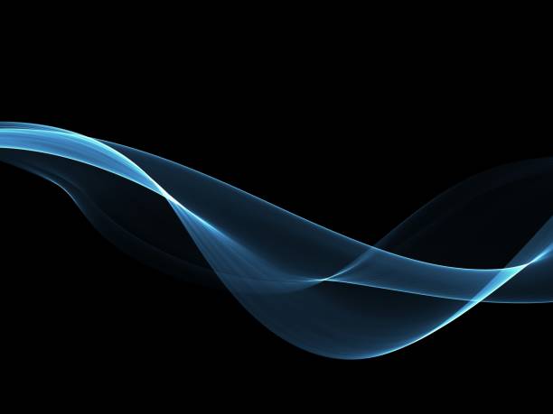 istock Abstract background, blue waved lines for brochure, website, flyer design 1140854833