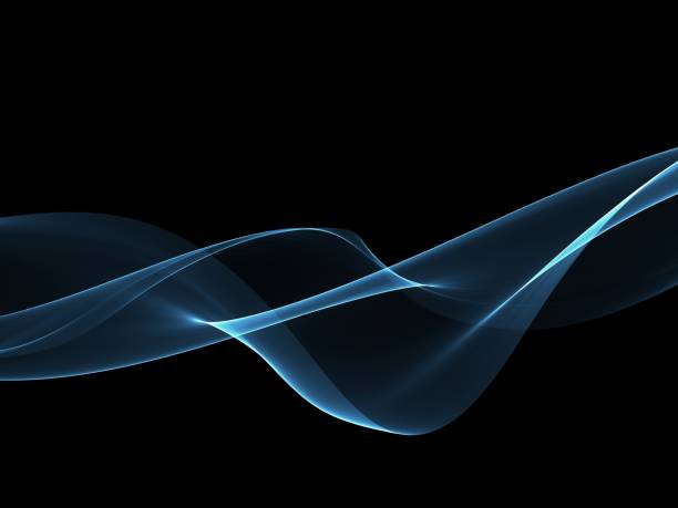 istock Abstract background, blue waved lines for brochure, website, flyer design 1140854851