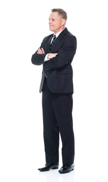 istock Businessman is with arms folded 1140856376