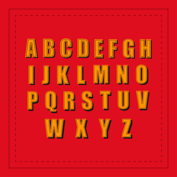 istock Retro alphabet. Font vintage. Retro fonts alphabet. Vector illustration 1140856407