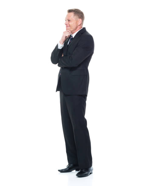 istock Businessman is hands on chin 1140860341