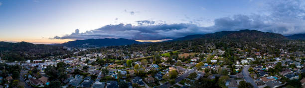 istock La Canada, LA Crescenta - Aerial Drone Shot Panorama 1140867715