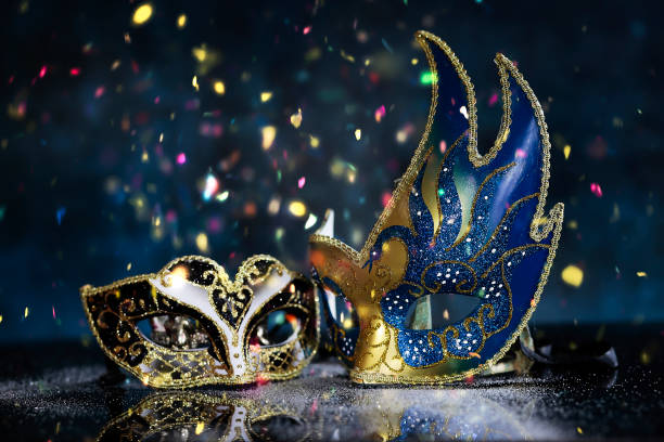 istock Carnival with confetti and party 1140867899