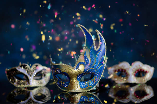 istock Carnival with confetti and party 1140867963