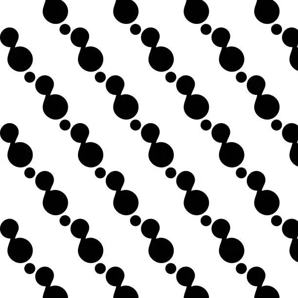 Vector illustration of abstract patern with black shape with dots. vector texture. black patern on transparent background. Design for textile, fabric, wallpapers.