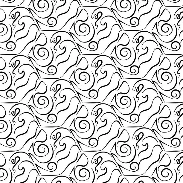 Vector illustration of abstract doodle patern with abstract doodle patern. vector texture. Design for textile, fabric, wallpapers, package