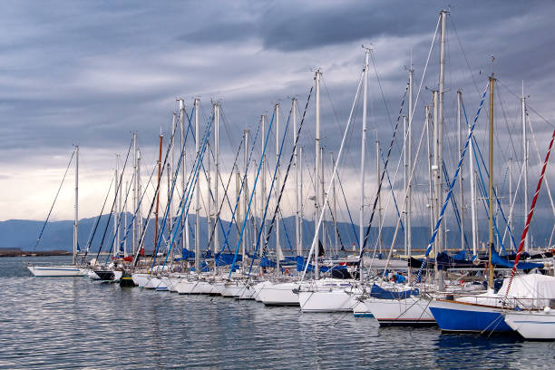 istock Yachts in Cagliari, Italy 1140875038