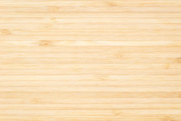 istock Bamboo natural wood texture pattern background in light cream beige brown color 1140878764