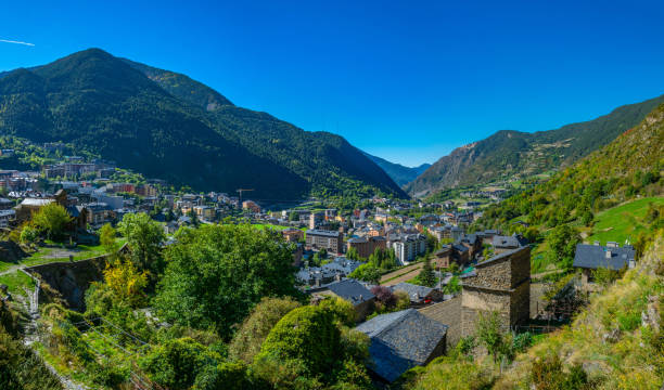 istock Aerial view of Encamp, Andorra 1140885848