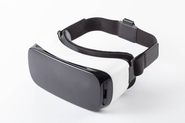 VR Virtual Reality Headset VR virtual reality headset virtual reality simulator stock pictures, royalty-free photos & images