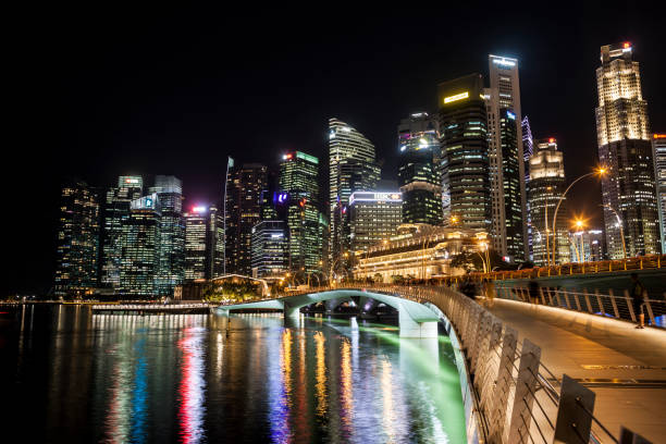 istock Night View of Marina Bay 1140891918
