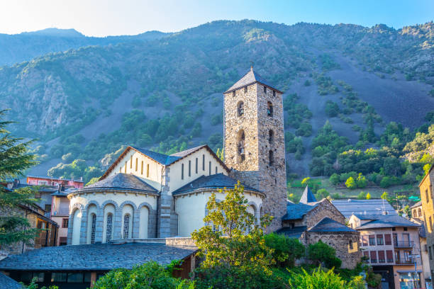 istock Saint Stephen church in Andorra la Vella 1140892017