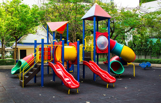 istock colourful children playground equipment 1140896302