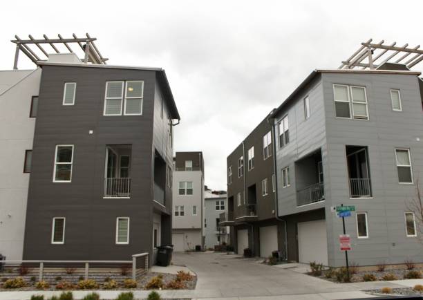istock Residential Modern Buildings 1140898929