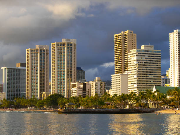 istock Waikiki Hotels in Honolulu 1140906086