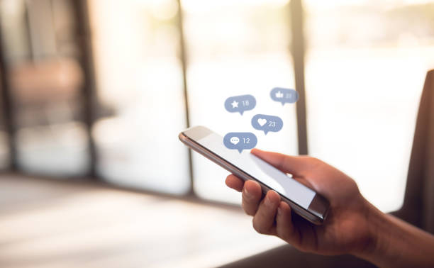 istock Hand using smart phone with Social media, social network concept. 1140907285
