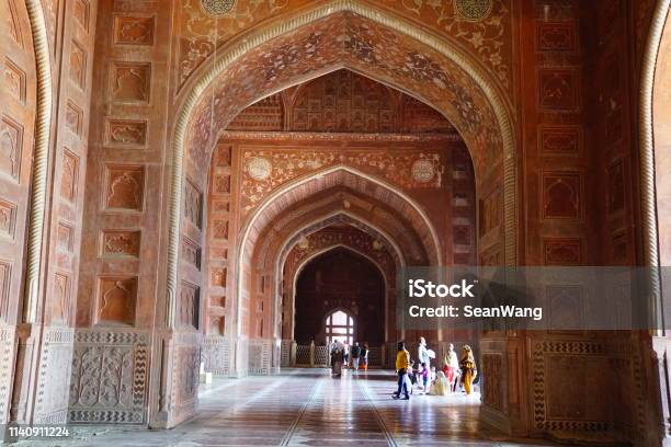 Architektur Und Innenarchitektur Des Berühmten Taj Mahal In Indien Stockfoto und mehr Bilder von Agra