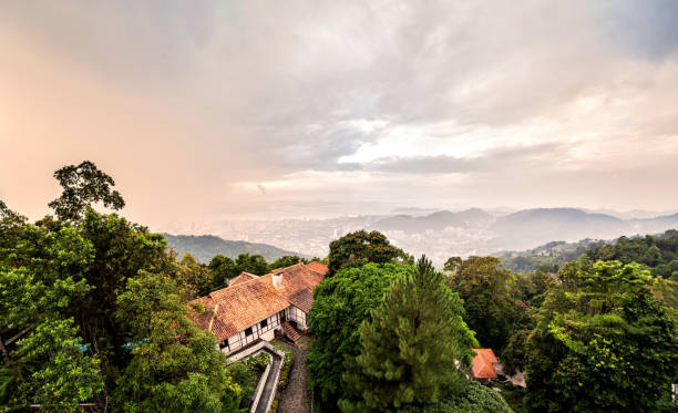 istock George Town City view from Penang Hill during dawn 1140928032