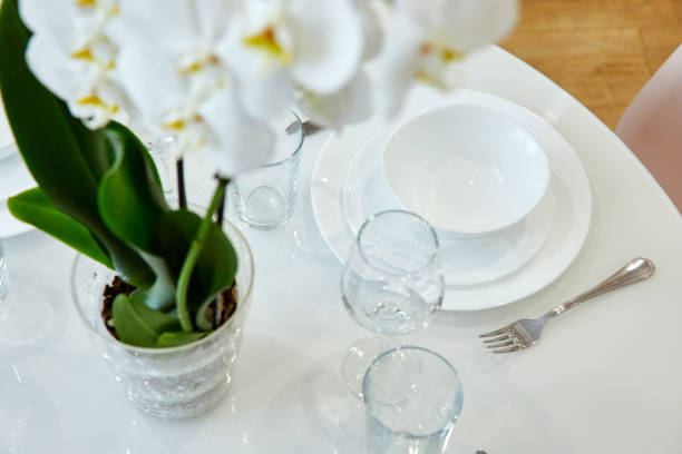 istock Beautiful table setting, great design for any purposes. Traditional festive decoration. Spring season. Copy space 1140929525