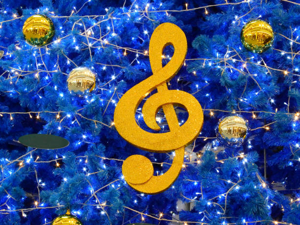 istock Full Frame Shot Of Decorated Blue Christmas Tree 1140936240