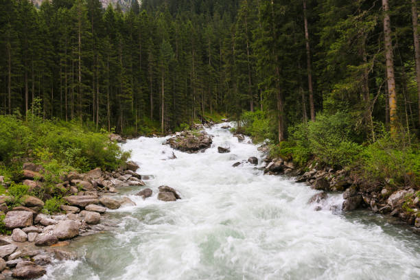 istock View Alpine inspiring Krimml waterfall in mountains 1140939261