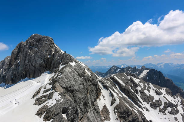 istock On peak of Dachstein and view alpine mountains 1140939514