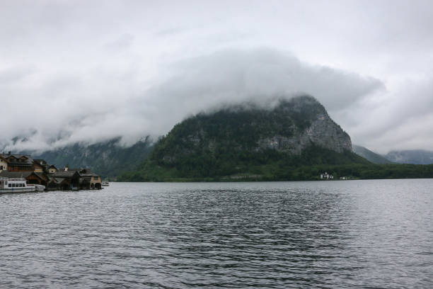 istock View idyllic Alpine mountains and lake in Hallstatt 1140940572