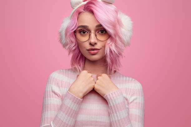 istock Cute woman in earmuffs 1140940696