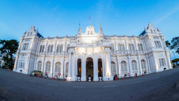 istock Old Heritage British Colonel Building used for current Penang Local Council in Esplanade, George Town, Penang, Malaysia 1140941943