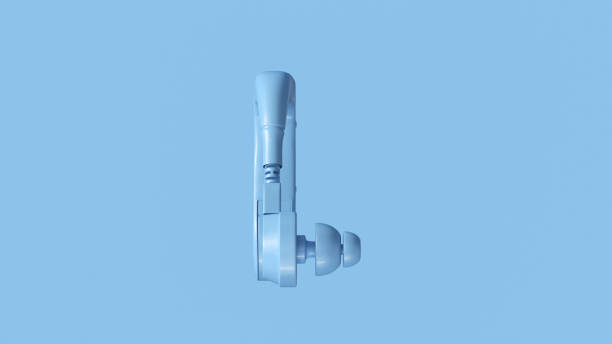 istock Pale Blue Behind the Ear Hearing Aid 1140948891