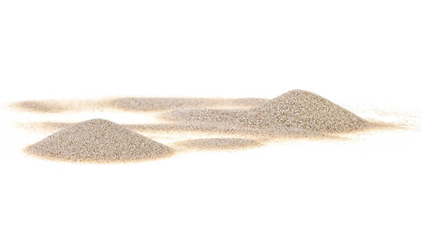 istock Pile desert sand isolated on white background 1140949199