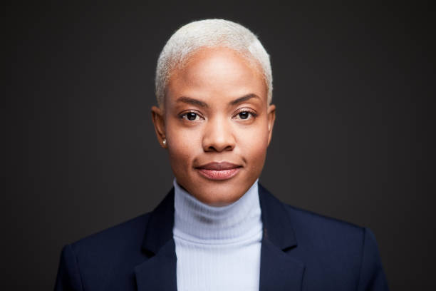 istock Businesswoman studio head shot. 1140949312