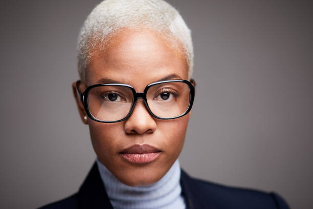 istock Businesswoman studio head shot. 1140949318