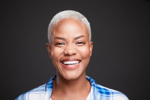 istock Businesswoman studio head shot. 1140949325