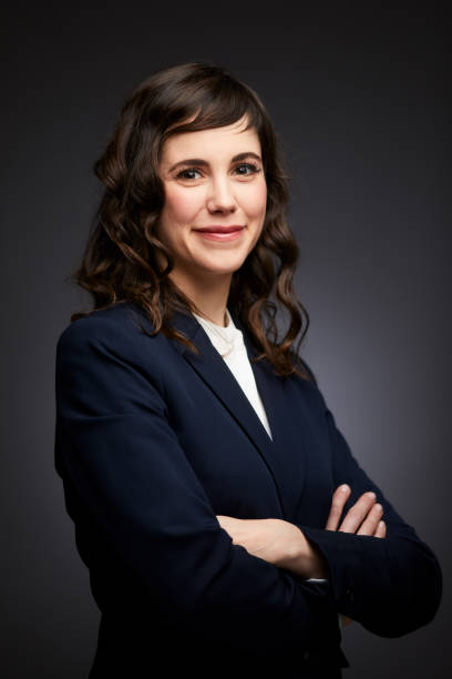 istock Businesswoman studio head shot. 1140949328