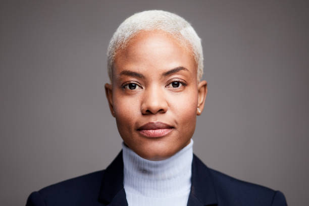 istock Businesswoman studio head shot. 1140949329