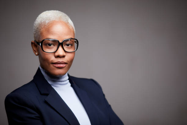 istock Businesswoman studio head shot. 1140949330