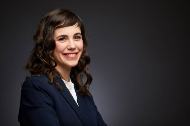 istock Businesswoman studio head shot. 1140949333