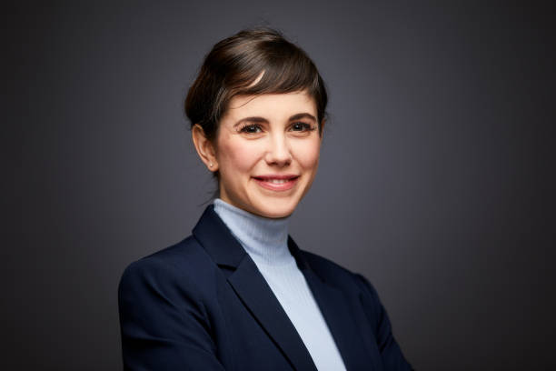 istock Businesswoman studio head shot. 1140949340