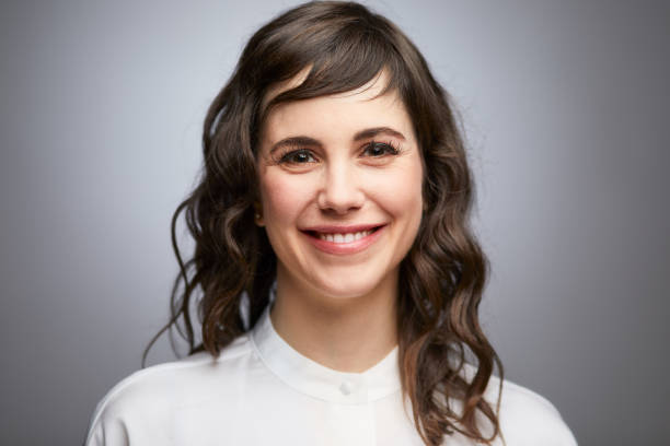 istock Businesswoman studio head shot. 1140949344
