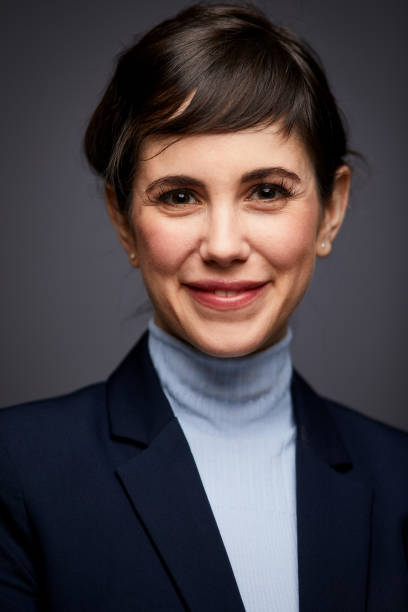 istock Businesswoman studio head shot. 1140949345