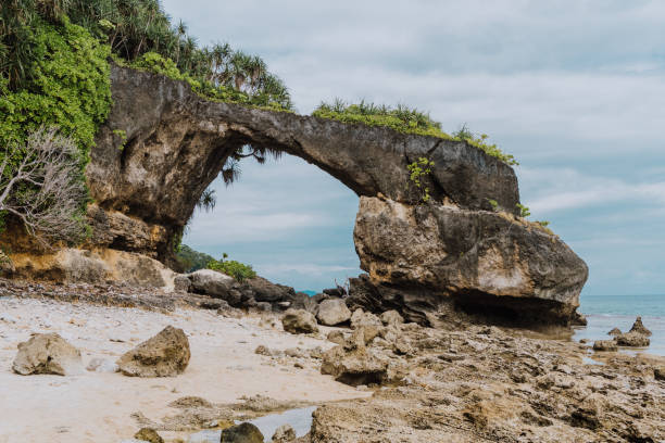 istock Sea arch at shore in Neil Island, 1140950018