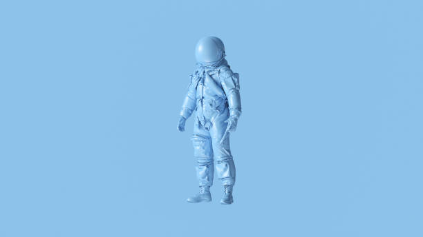 istock Pale Blue Spaceman Astronaut Cosmonaut Advanced Crew Escape Suit 1140950274